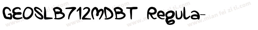 GEOSLB712MDBT Regula字体转换